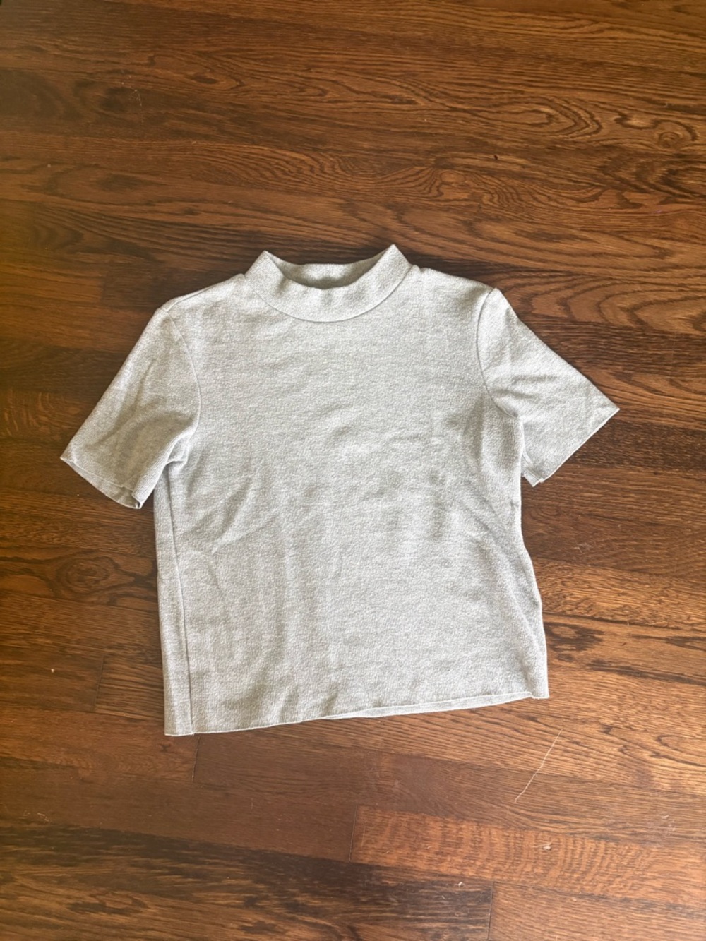 ZARA grey short sleeve turtleneck